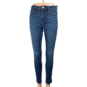 GAP 1969 True Skinny Women's Blue Mid Rise Slim Fit Denim Jeans Pants Size 28